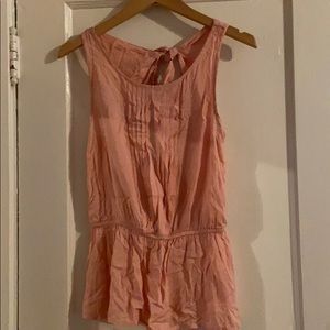 Anthropologie tie back peplum top 6